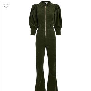 WEWOREWHAT 70s Velvet Jumpsuit